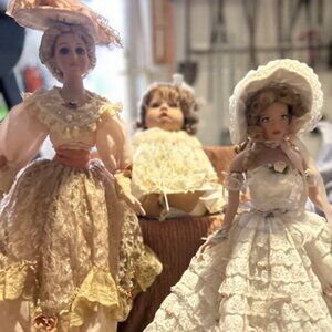 Collection of 3 Collectible Dolls for Sale!
